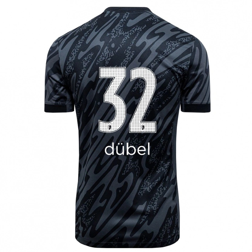 Danxen Kinderen Sarah-Lisa Dübel #32 Zwart Wit Keepersshirt 2025/26 T-Shirt