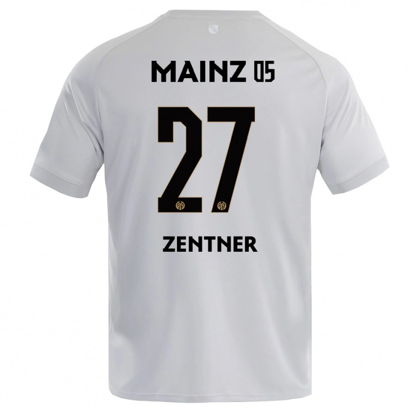 Danxen Kinderen Robin Zentner #27 Lichtgrijs Blauw Keepersshirt 2025/26 T-Shirt