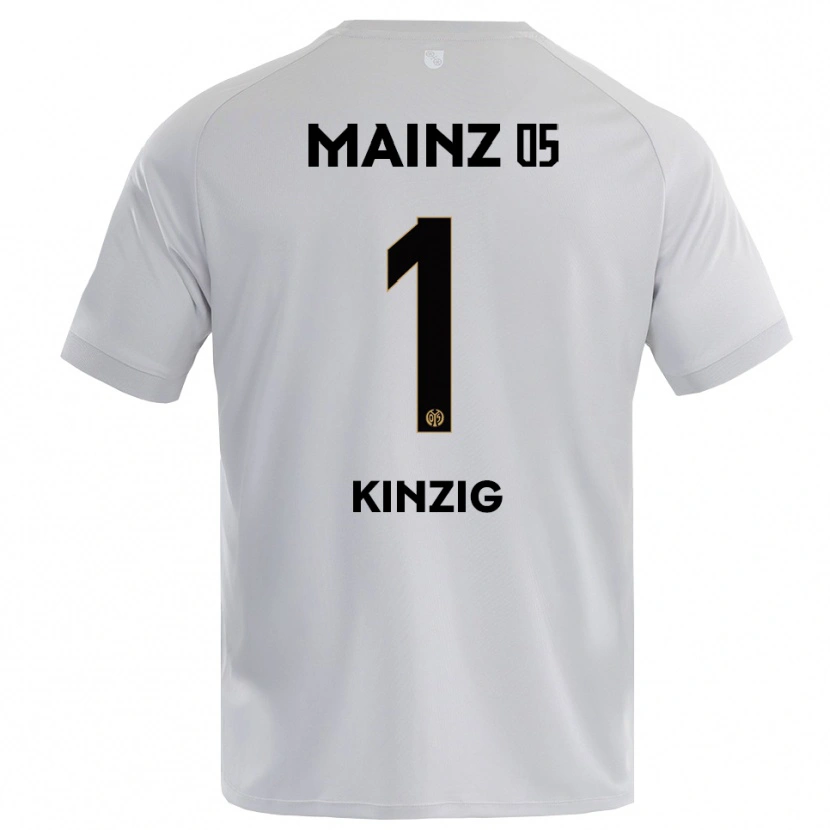 Danxen Kinderen Maximilian Kinzig #1 Lichtgrijs Blauw Keepersshirt 2025/26 T-Shirt