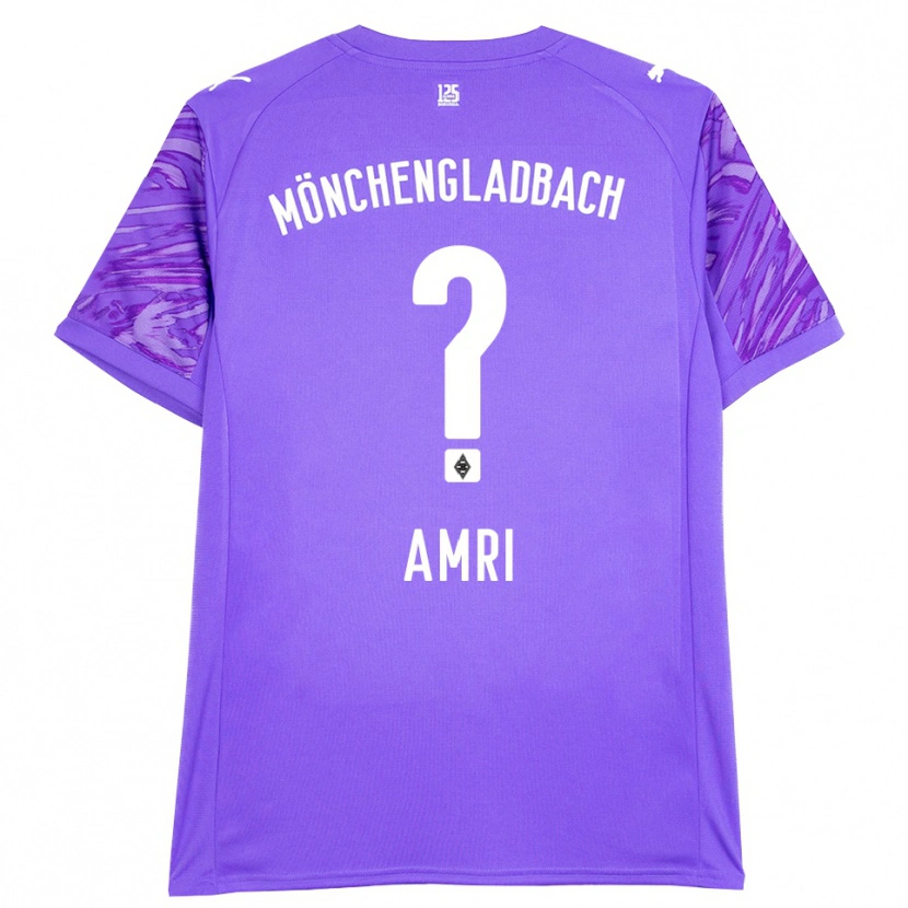Danxen Kinderen Abdelrahman Amri #0 Lila Wit Keepersshirt 2025/26 T-Shirt