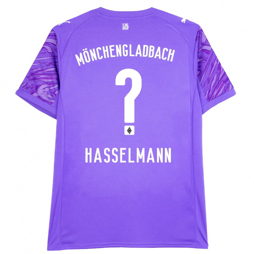 Danxen Kinderen Nina Hasselmann #0 Lila Wit Keepersshirt 2025/26 T-Shirt