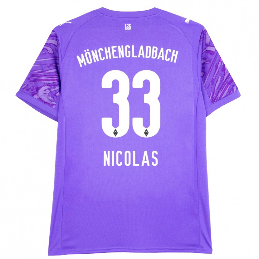 Danxen Kinderen Moritz Nicolas #33 Lila Wit Keepersshirt 2025/26 T-Shirt