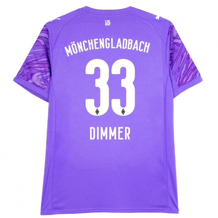 Danxen Kinderen Florian Dimmer #33 Lila Wit Keepersshirt 2025/26 T-Shirt