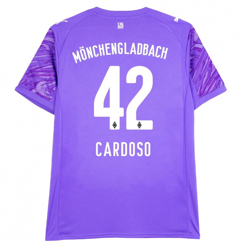 Danxen Kinderen Tiago Pereira Cardoso #42 Lila Wit Keepersshirt 2025/26 T-Shirt