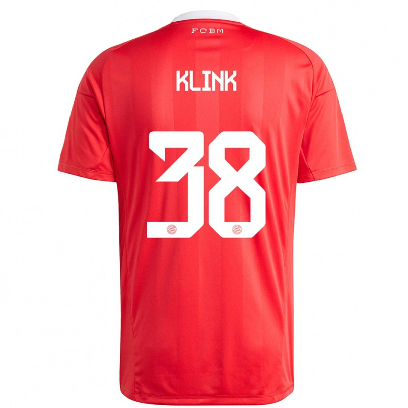 Danxen Kinderen Anna Klink #38 Rood Wit Keepersshirt 2025/26 T-Shirt