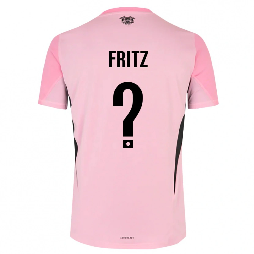 Danxen Kinderen Gustav Fritz #0 Roze Zwart Keepersshirt 2025/26 T-Shirt
