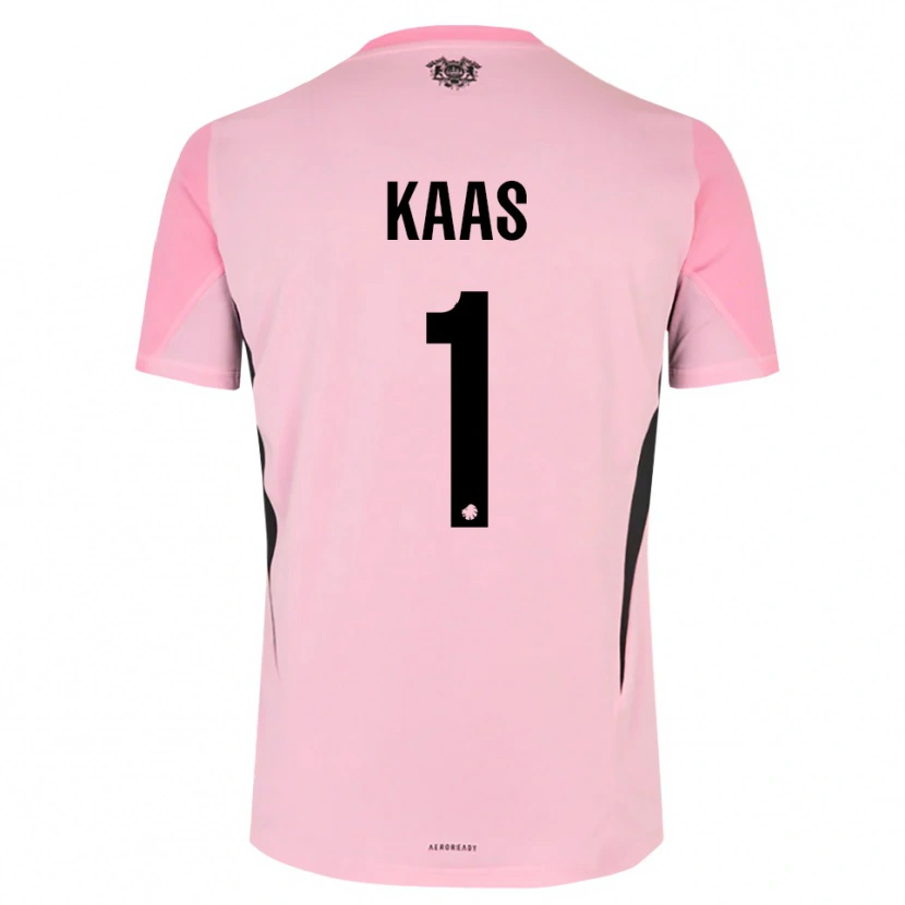 Danxen Kinderen Anna Kaas #1 Roze Zwart Keepersshirt 2025/26 T-Shirt