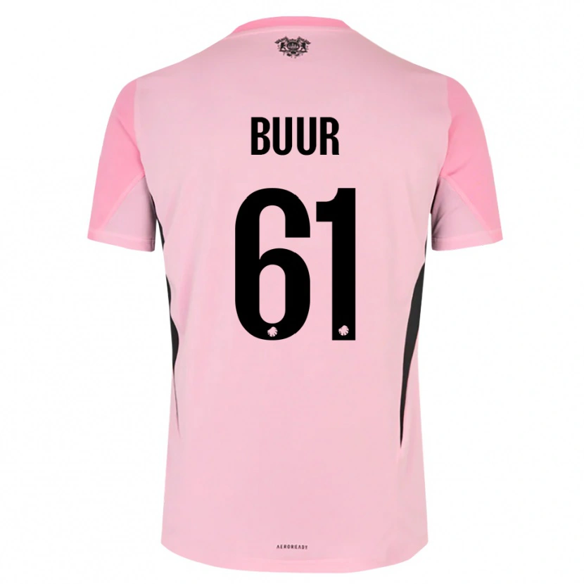 Danxen Kinderen Oscar Buur #61 Roze Zwart Keepersshirt 2025/26 T-Shirt