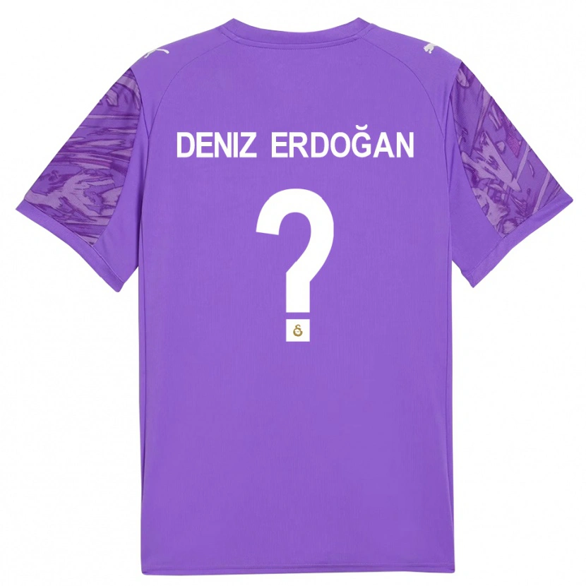 Danxen Kinderen Ali Deniz Erdoğan #0 Paars Wit Keepersshirt 2025/26 T-Shirt