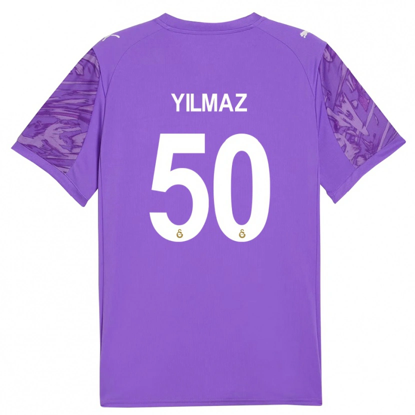 Danxen Kinderen Jankat Yılmaz #50 Paars Wit Keepersshirt 2025/26 T-Shirt