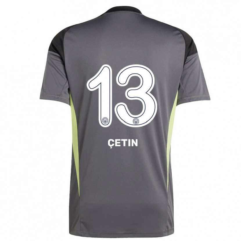 Danxen Kinderen Tarık Çetin #13 Dim Grijs Zwart Keepersshirt 2025/26 T-Shirt
