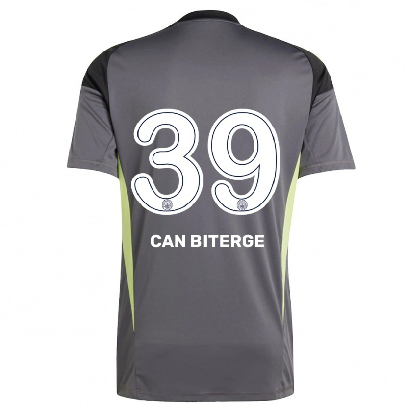 Danxen Kinderen Engin Can Biterge #39 Dim Grijs Zwart Keepersshirt 2025/26 T-Shirt