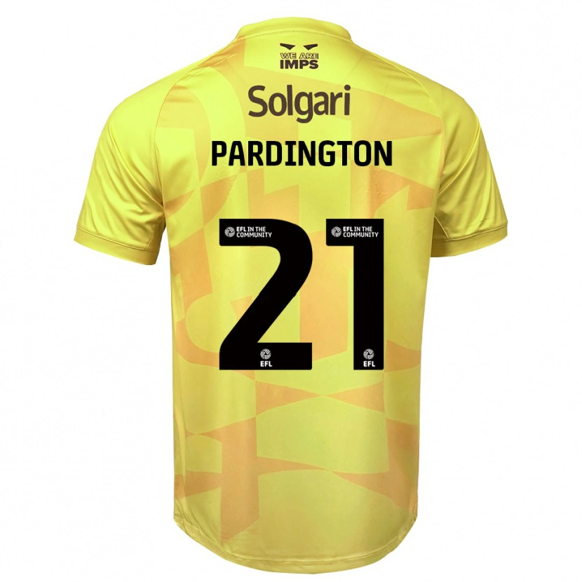 Danxen Heren Jamie Pardington #21 Geel Zwart Keepersshirt 2025/26 T-Shirt