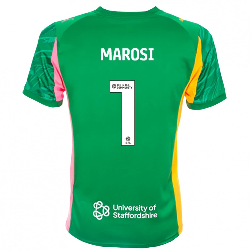 Danxen Heren Marko Marosi #1 Groen Roze Oranje Keepersshirt 2025/26 T-Shirt