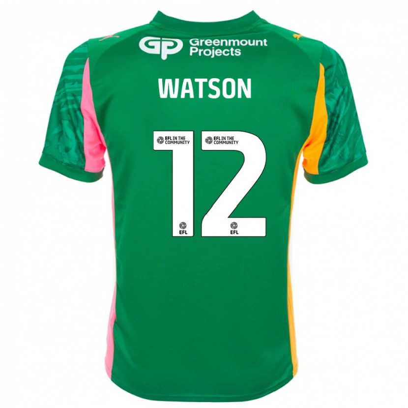 Danxen Heren Tom Watson #12 Groen Roze Oranje Keepersshirt 2025/26 T-Shirt
