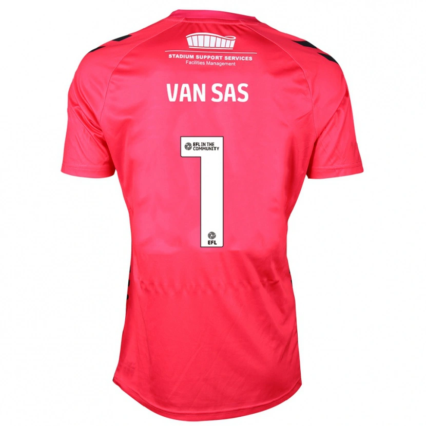 Danxen Heren Mikki van Sas #1 Rood Wit Keepersshirt 2025/26 T-Shirt