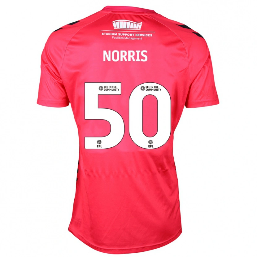Danxen Heren Will Norris #50 Rood Wit Keepersshirt 2025/26 T-Shirt