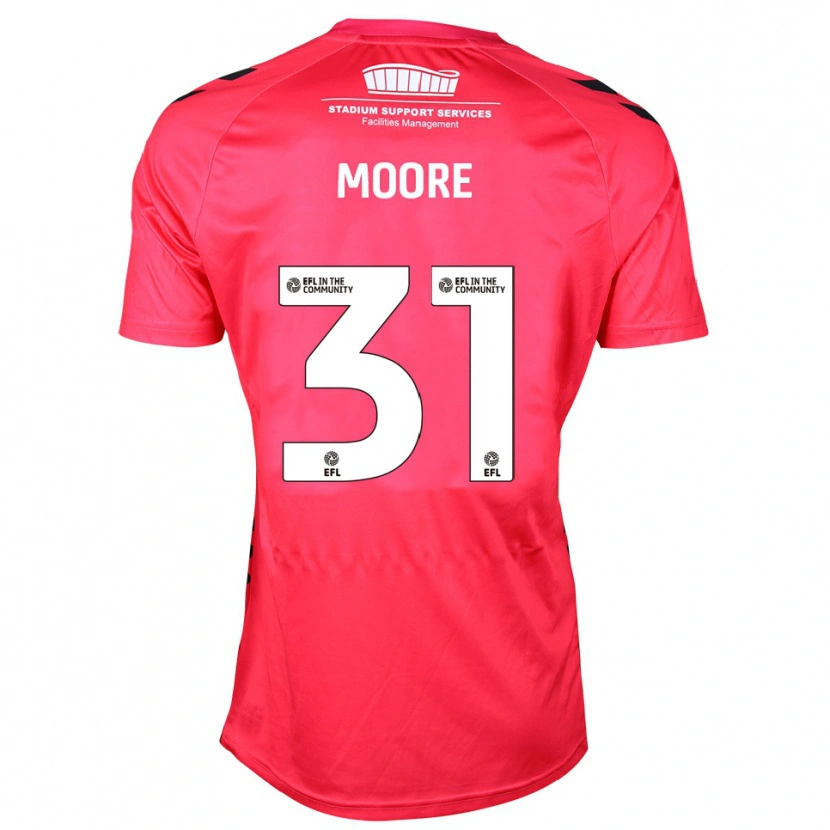 Danxen Heren Stuart Moore #31 Rood Wit Keepersshirt 2025/26 T-Shirt