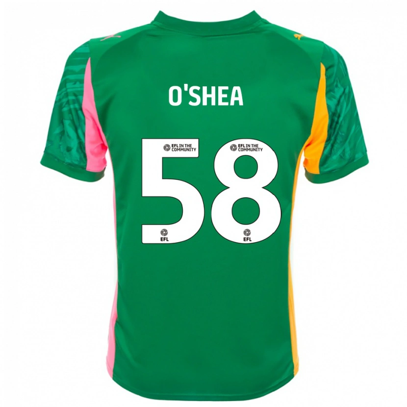 Danxen Heren Cian O'Shea #58 Groen Roze Wit Keepersshirt 2025/26 T-Shirt