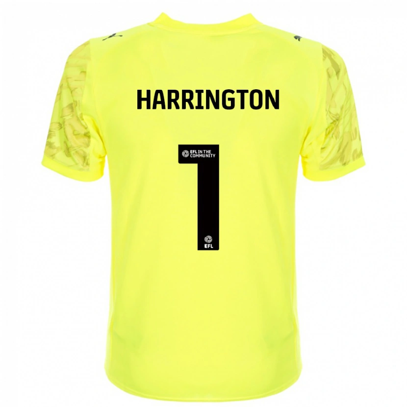 Danxen Heren David Harrington #1 Geel Zwart Keepersshirt 2025/26 T-Shirt