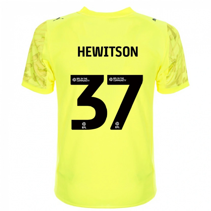Danxen Heren Luke Hewitson #37 Geel Zwart Keepersshirt 2025/26 T-Shirt