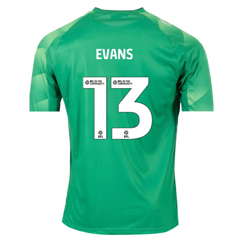 Danxen Heren Owen Evans #13 Groen Wit Keepersshirt 2025/26 T-Shirt