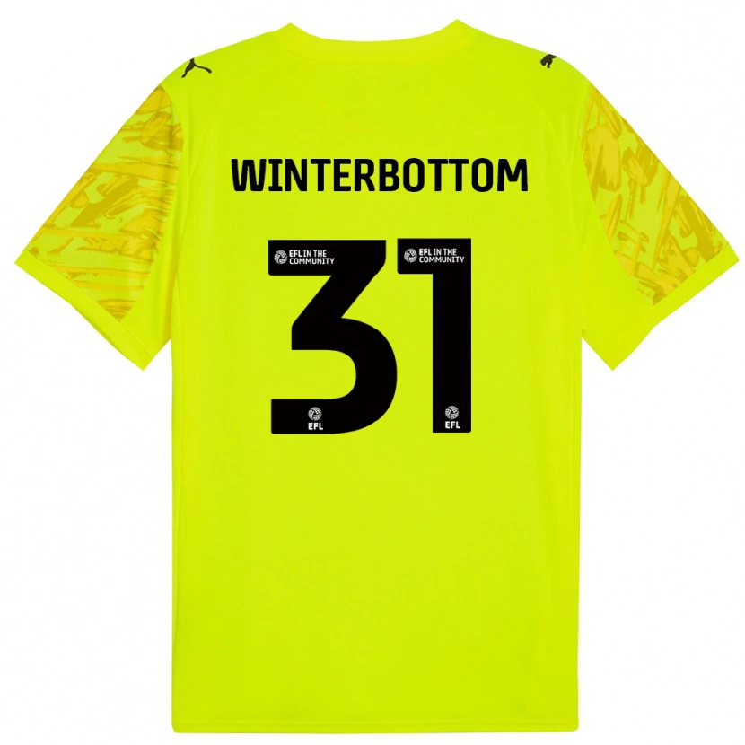 Danxen Heren Ben Winterbottom #31 Geel Zwart Keepersshirt 2025/26 T-Shirt