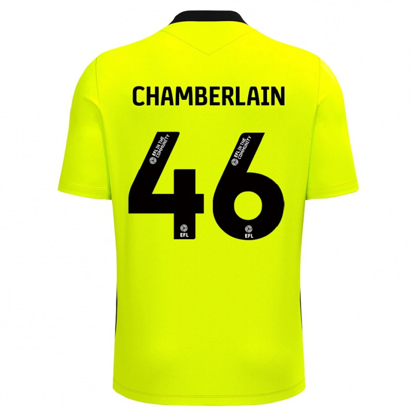 Danxen Heren Harrison Chamberlain #46 Geel Zwart Keepersshirt 2025/26 T-Shirt