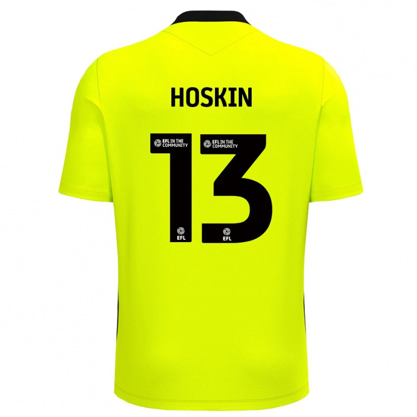 Danxen Heren Owen Hoskin #13 Geel Zwart Keepersshirt 2025/26 T-Shirt