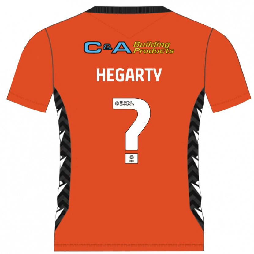 Danxen Heren Fletcher Hegarty #0 Oranje Zwart Keepersshirt 2025/26 T-Shirt