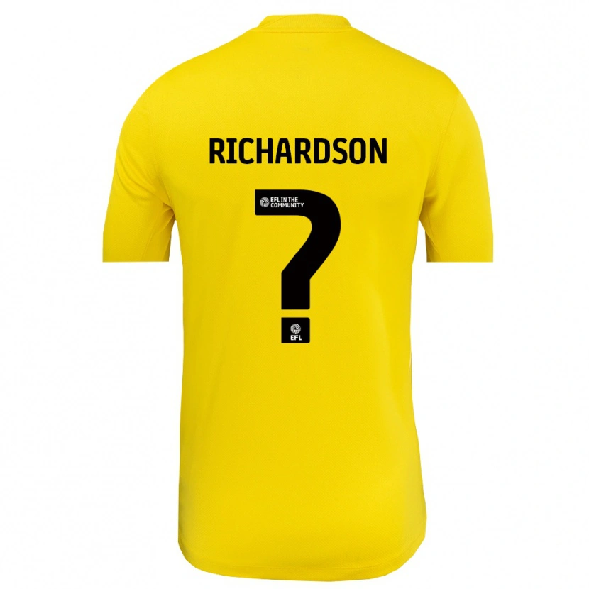 Danxen Heren Dani Richardson #0 Geel Zwart Keepersshirt 2025/26 T-Shirt
