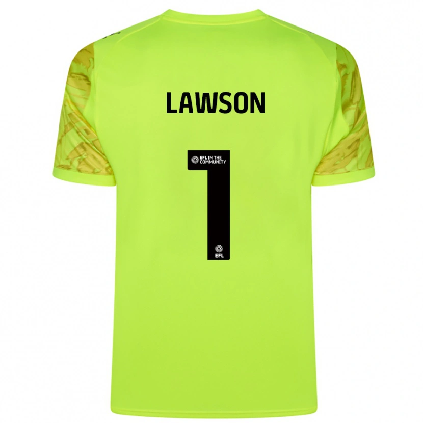 Danxen Heren Harvey Lawson #1 Fluorescerend Groen Keepersshirt 2025/26 T-Shirt