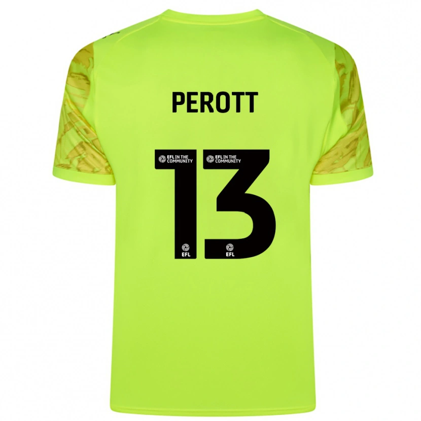 Danxen Heren Milai Perott #13 Fluorescerend Groen Keepersshirt 2025/26 T-Shirt