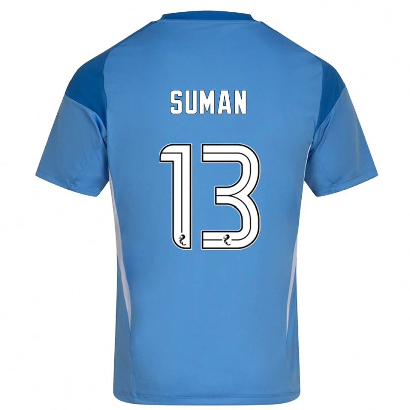 Danxen Heren Nick Suman #13 Blauw Wit Keepersshirt 2025/26 T-Shirt