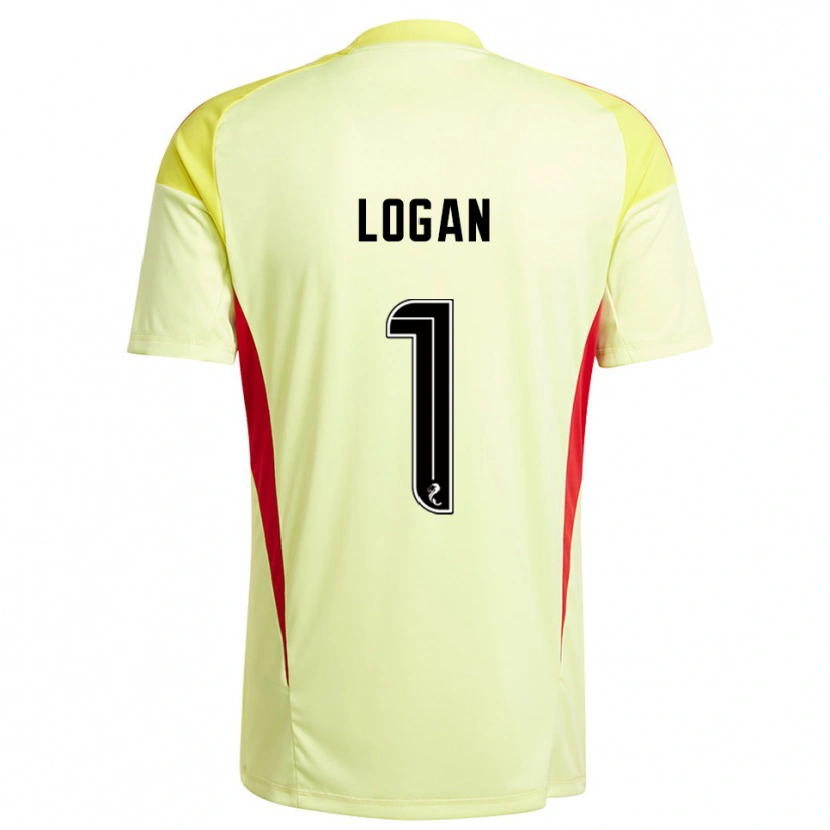 Danxen Heren Chloe Logan #1 Geel Rood Keepersshirt 2025/26 T-Shirt