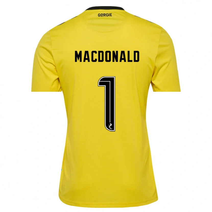 Danxen Heren Jamie MacDonald #1 Geel Rood Zwart Keepersshirt 2025/26 T-Shirt