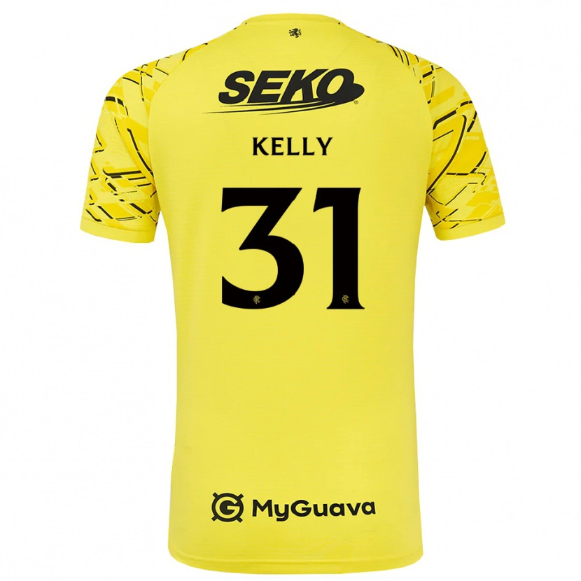 Danxen Heren Liam Kelly #31 Geel Zwart Keepersshirt 2025/26 T-Shirt