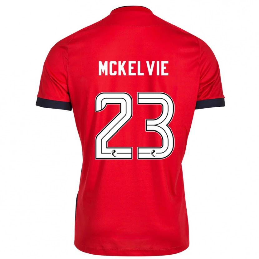 Danxen Heren Lewis McKelvie #23 Rood Wit Keepersshirt 2025/26 T-Shirt
