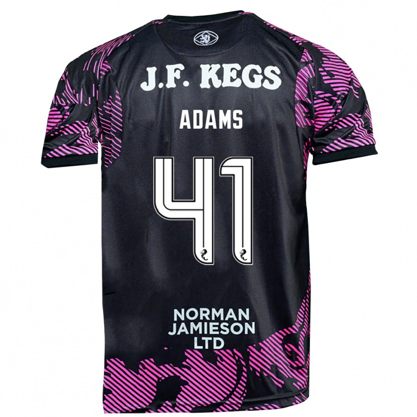 Danxen Heren Ruairidh Adams #41 Roze Zwart Keepersshirt 2025/26 T-Shirt