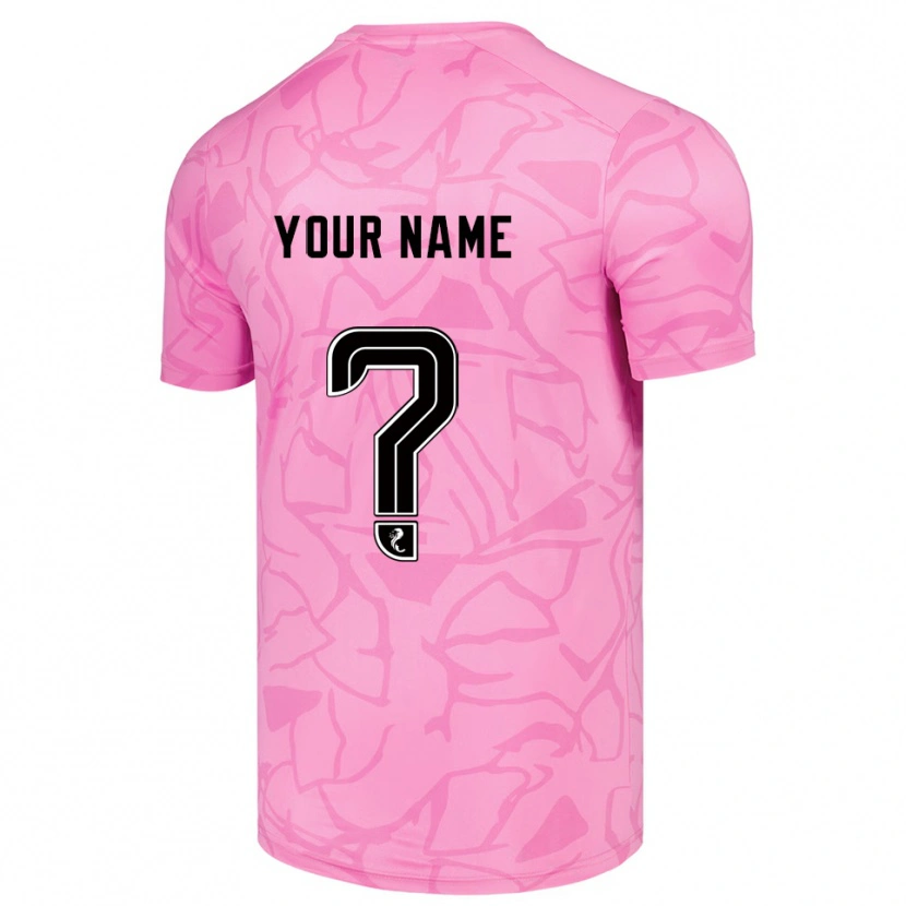 Danxen Heren Hibernian FC Roze Zwart Keepersshirt 2025/26 T-Shirt