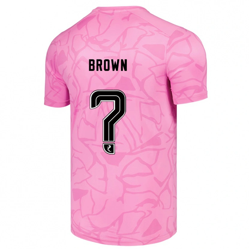 Danxen Heren Fraser Brown #0 Roze Zwart Keepersshirt 2025/26 T-Shirt