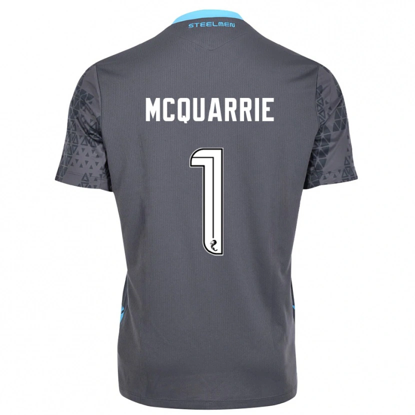 Danxen Heren Colbi McQuarrie #1 Grijs Wit Keepersshirt 2025/26 T-Shirt