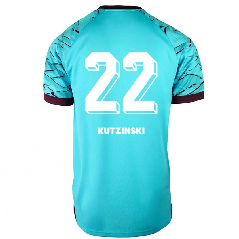 Danxen Heren Kira Kutzinski #22 Hemelsblauw Paars Keepersshirt 2025/26 T-Shirt