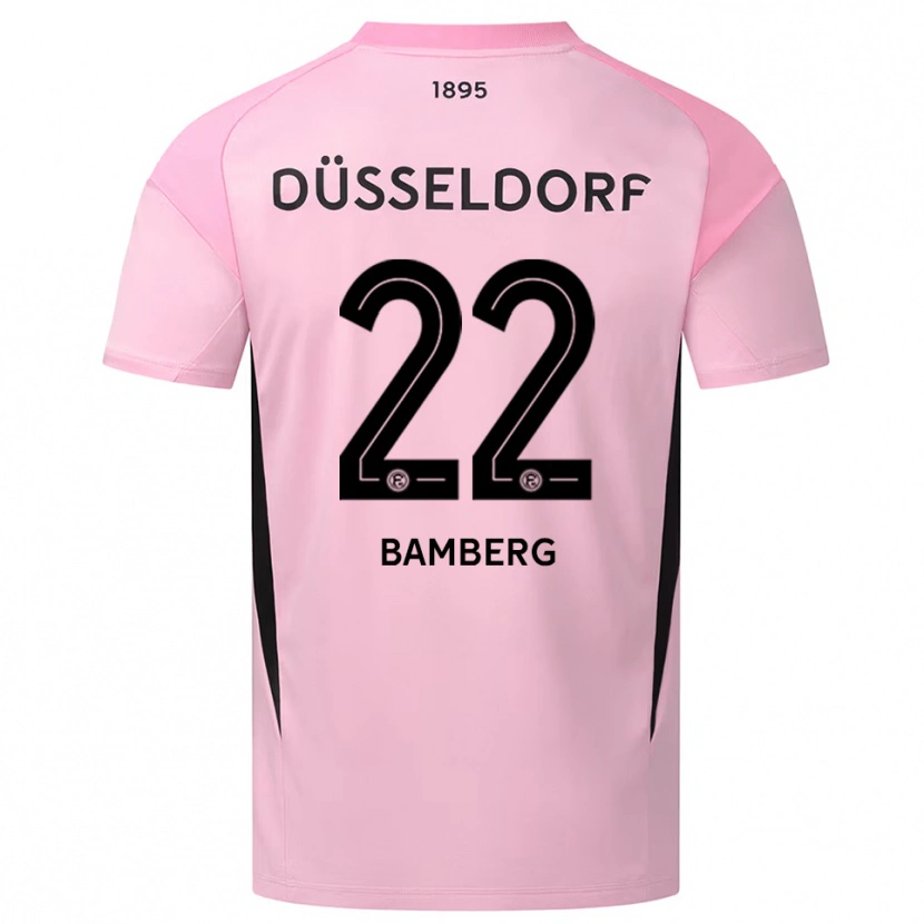 Danxen Heren Julian Bamberg #22 Roze Zwart Keepersshirt 2025/26 T-Shirt