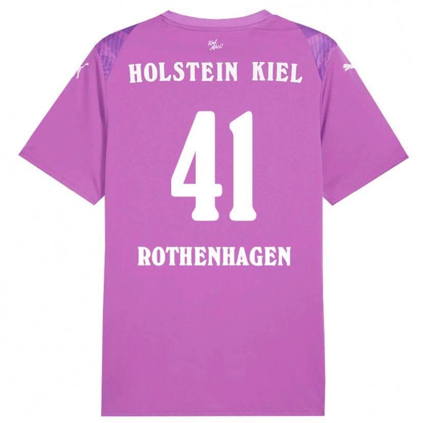 Danxen Heren Lio Rothenhagen #41 Paars Wit Keepersshirt 2025/26 T-Shirt