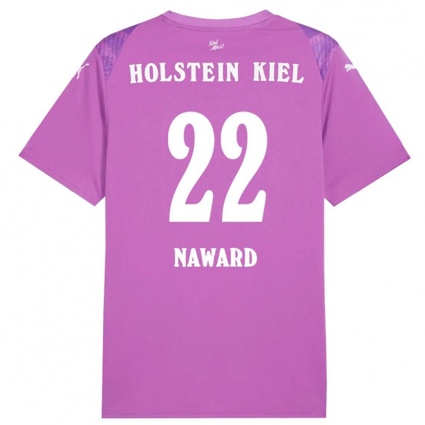 Danxen Heren Lela Naward #22 Paars Wit Keepersshirt 2025/26 T-Shirt