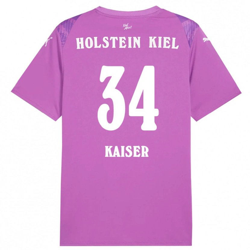 Danxen Heren Konstantin Kaiser #34 Paars Wit Keepersshirt 2025/26 T-Shirt