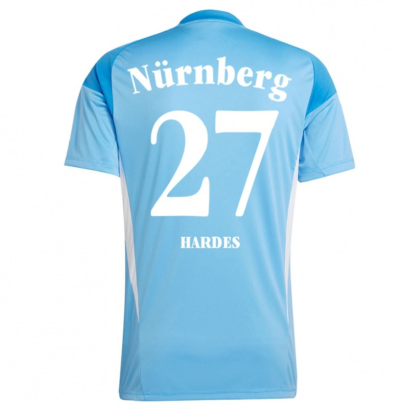 Danxen Heren Aaron Hardes #27 Hemelsblauw Wit Keepersshirt 2025/26 T-Shirt