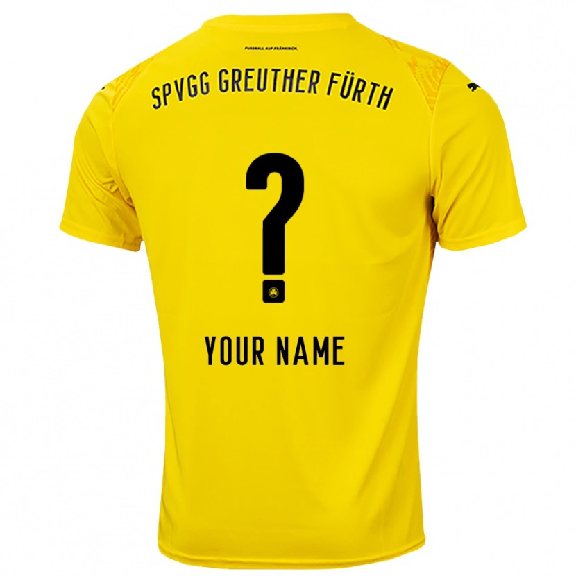 Danxen Heren SpVgg Greuther Fürth Geel Zwart Keepersshirt 2025/26 T-Shirt