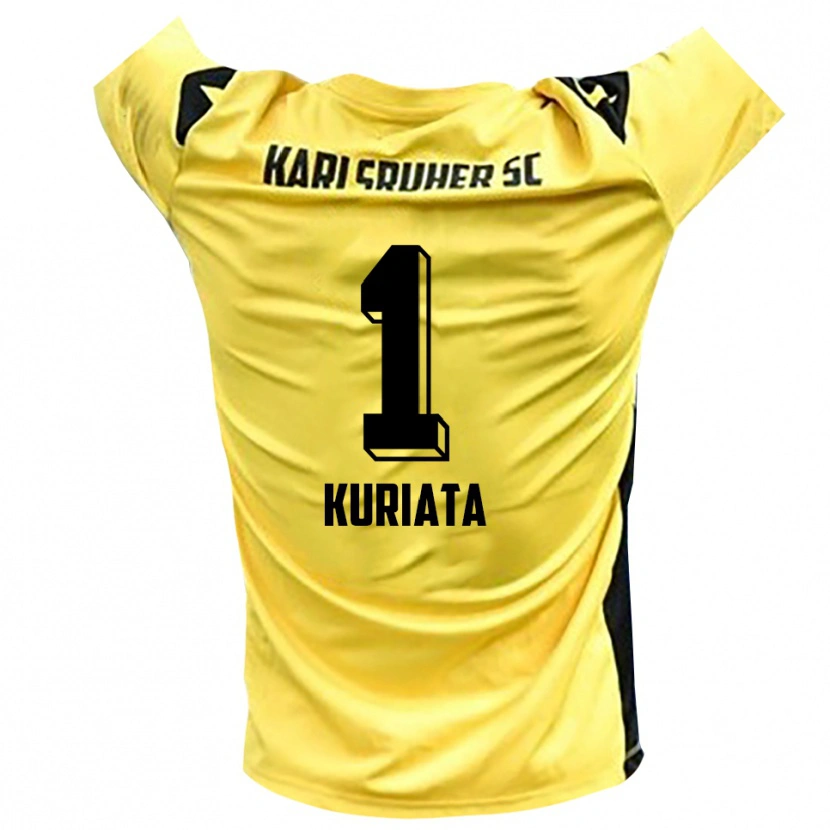 Danxen Heren Malik Kuriata #1 Geel Zwart Keepersshirt 2025/26 T-Shirt